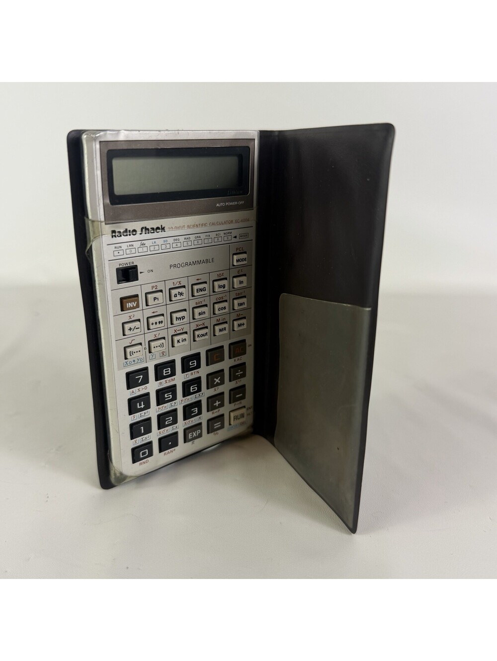Radio Shack EC-4004 Vintage Scientific Calculator 10 Digit Brown With Case Works